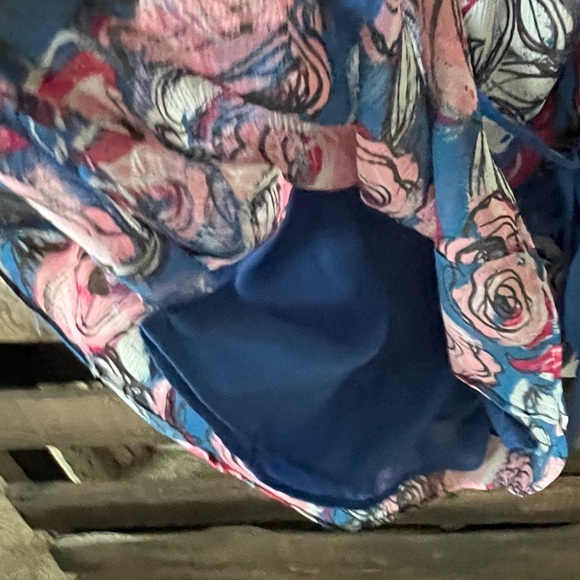 INC Dress in Colorful Floral Print Sz 12 - Picture 8 of 9